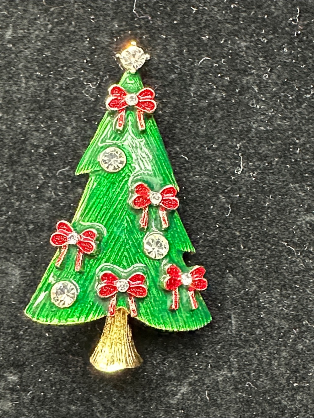 652A- Vintage Eisenberg Ice Christmas Tree Brooch